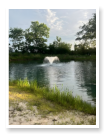 Our pond here at Wooded Acres Campground