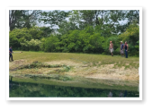 Our pond here at Wooded Acres Campground