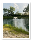 Our pond here at Wooded Acres Campground