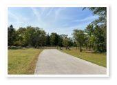 The road leading into our park.