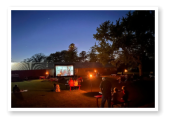 Movie night for our gusts